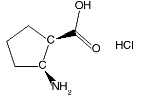 (1R,2S)-2-Aminocyclopentanecarboxylic acid structure, CAS 122672-46-2