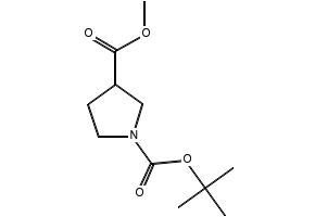Methyl 1-Boc-3-pyrrolidinecarboxylate structure, CAS 122684-33-7