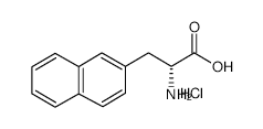 (R)-2-Amino-3-(2-naphthalenyl)propanoic acid hydrochloride structure, CAS 122745-11-3