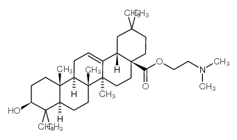 2-Dimethylaminoethyl oleanolate structure, CAS 122746-62-7