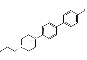 trans-4-(4-Propylcyclohexyl)-4'-propyl-1,1'-biphenyl structure, CAS 122957-72-6