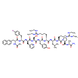 Ganirelix structure, CAS 123246-29-7