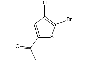 1-(5-Bromo-4-chlorothiophen-2-yl)ethanone structure, CAS 123418-66-6