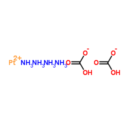 Platinum tetrammine hydrogencarbonate structure, CAS 123439-82-7