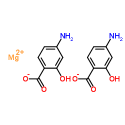 p-Aminosalicylic acid magnesium salt structure, CAS 123465-67-8