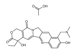 Topotecan acetate structure, CAS 123948-88-9