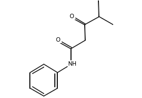 N-Phenyl-isobutyloylacetamide structure, CAS 124401-38-3