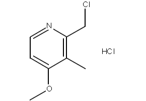 2-(Chloromethyl)-4-methoxy-3-methylpyridine hydrochloride structure, CAS 124473-12-7