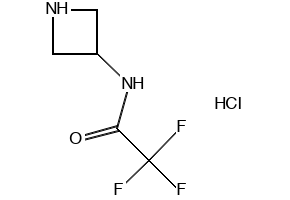 N-(Azetidin-3-yl)-2,2,2-trifluoroacetamide hydrochloride structure, CAS 124668-48-0