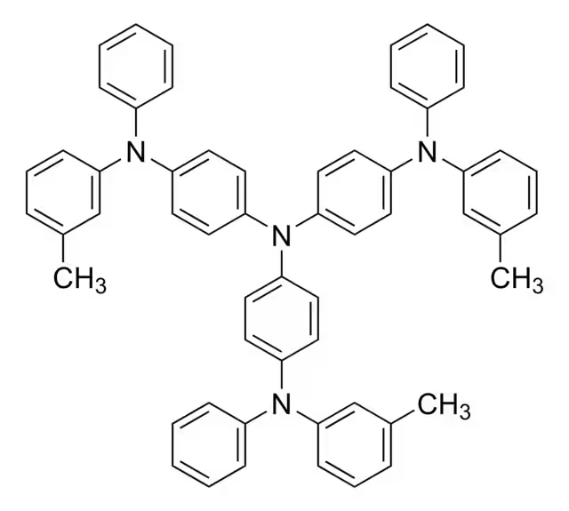 4,4',4''-Tris(N-3-methylphenyl-N-phenylamino)triphenylamine structure, CAS 124729-98-2