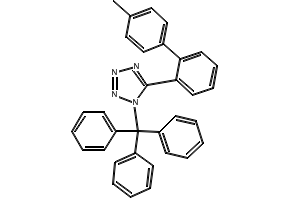 5-(4'-Methylbiphenyl-2-yl)-1-trityl-1H-tetrazole structure, CAS 124750-53-4