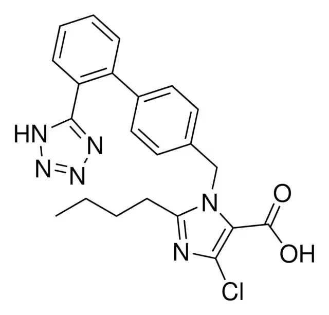 Losartan carboxylic acid structure, CAS 124750-92-1