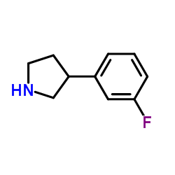 3-(3-Fluorophenyl)pyrrolidine structure, CAS 125067-75-6