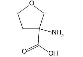 3-Aminotetrahydrofuran-3-carboxylic acid structure, CAS 125218-55-5