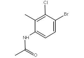 N-(4-Bromo-3-chloro-2-methylphenyl)acetamide structure, CAS 125328-80-5