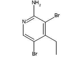 3,5-Dibromo-4-ethylpyridine structure, CAS 125419-80-9
