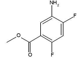 Methyl 5-amino-2,4-difluorobenzoate structure, CAS 125568-73-2