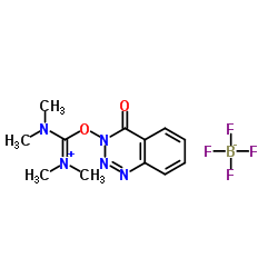 N,N,N',N'-Tetramethyl-O-(3,4-dihydro-4-oxo-1,2,3-benzotriazin-3-yl)uronium tetrafluoroborate structure, CAS 125700-69-8