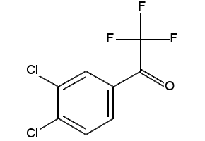 3',4'-Dichloro-2,2,2-trifluoroacetophenone structure, CAS 125733-43-9