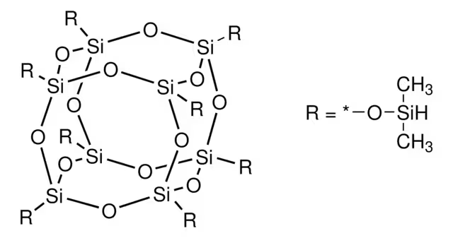 Octakis(dimethylsiloxy)-T8-silsequioxane structure, CAS 125756-69-6