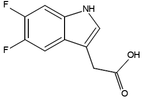 5,6-Difluoro-1H-indole-3-acetic acid structure, CAS 126030-73-7