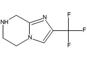 2-(Trifluoromethyl)-5,6,7,8-tetrahydroimidazo[1,2-a]pyrazine structure, CAS 126069-70-3