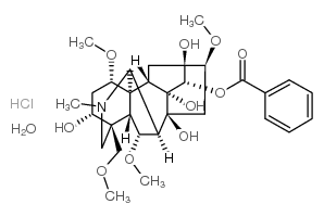 Benzoylmesaconine hydrochloride structure, CAS 126266-38-4