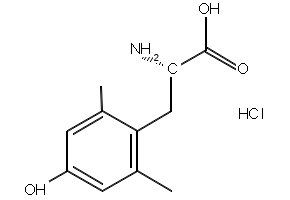(S)-2',6'-Dimethyltyrosine hydrochloride structure, CAS 126312-63-8