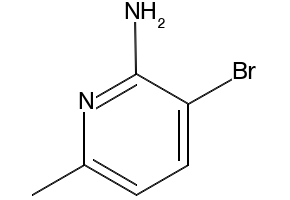 2-Amino-3-bromo-6-methylpyridine structure, CAS 126325-46-0