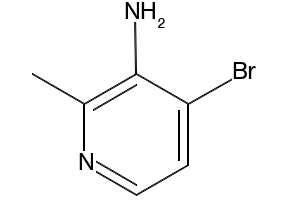3-Amino-4-bromo-2-methylpyridine structure, CAS 126325-48-2