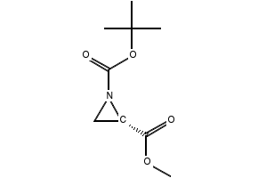 (S)-1-tert-Butyl 2-methyl aziridine-1,2-dicarboxylate structure, CAS 126496-79-5