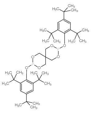 Bis(2,4,6-tri-ter-butyllphenyl)pentaerythritol-di-phosphite structure, CAS 126505-35-9