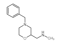 (4-Benzylmorpholin-2-ylmethyl)methylamine structure, CAS 126645-75-8