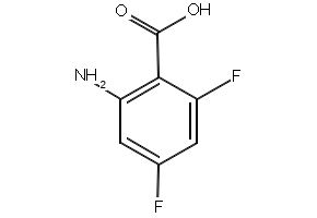 2-Amino-4,6-difluorobenzoic acid structure, CAS 126674-77-9