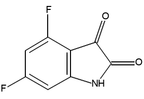 4,6-Difluoro-1H-indole-2,3-dione structure, CAS 126674-93-9