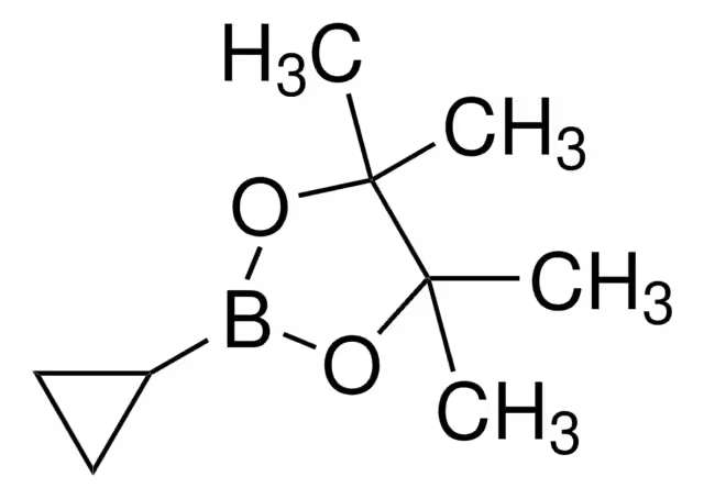 Cyclopropylboronic acid pinacol ester structure, CAS 126689-01-8