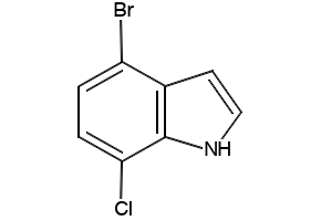 7-Chloro-4-bromoindole structure, CAS 126811-30-1