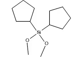 Dicyclopentyldimethoxysilane structure, CAS 126990-35-0