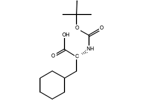 (R)-2-tert-Butoxycarbonylamino-3-cyclohexylpropionic acid structure, CAS 127095-92-5
