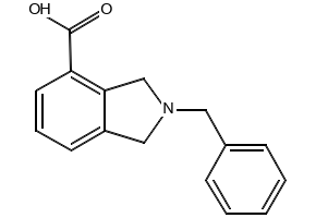 2-Benzylisoindoline-4-carboxylic acid structure, CAS 127169-17-9