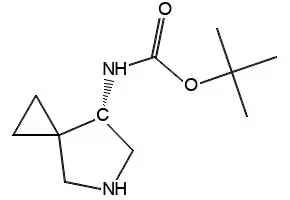 (S)-7-tert-Butoxycarbonylamino-5-azaspiro[2.4]heptane structure, CAS 127199-45-5
