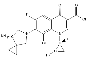 Sitafloxacin structure, CAS 127254-12-0