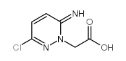 6-Chloro-3-imino-2,3-dihydropyridazine-2-acetic acid structure, CAS 127566-18-1