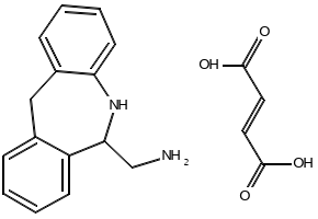 6-Aminomethyl-6,11-dihydro-5H-dibenz[b,e]azepine (E)-2-butenedioate structure, CAS 127785-96-0