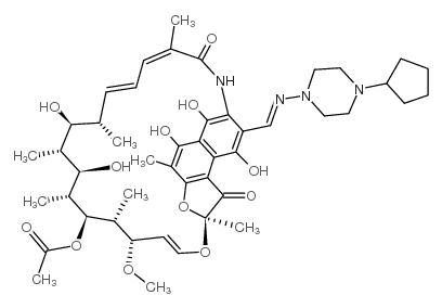 Rifapentine hydrochloride structure, CAS 127923-87-9