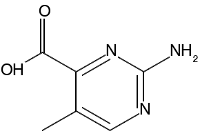 4-Ethyl-2-methylpyrimidine-5-carboxylic acid structure, CAS 127958-06-9