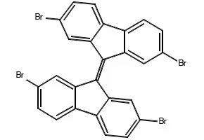 2,2',7,7'-Tetrabromo-9,9'-spirobifluorene structure, CAS 128055-74-3