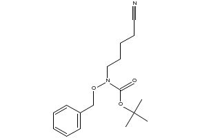 N-(4-Cyanobutyl)-N-(phenylmethoxy)carbamic acid tert-butyl ester structure, CAS 128173-50-2