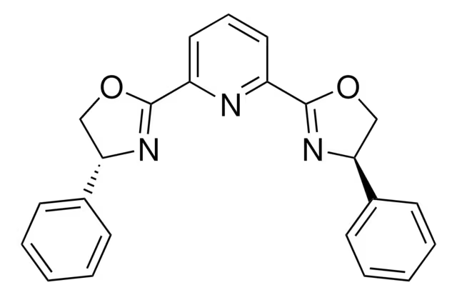 2,6-Bis[(4R)-4-phenyl-2-oxazolinyl]pyridine structure, CAS 128249-70-7