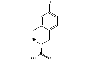 L-7-Hydroxy-1,2,3,4-tetrahydroisoquinoline-3-carboxylic acid structure, CAS 128502-56-7